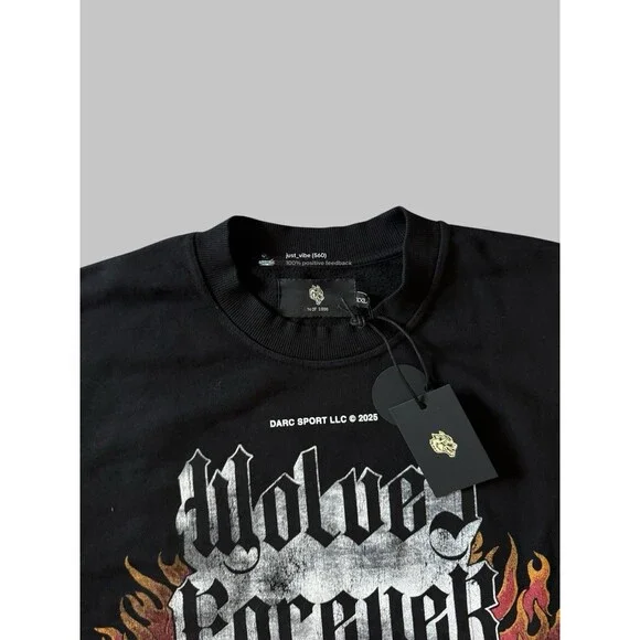 Darc Sport Death Wolf Grunge Crewneck Premium Men’s 2XL NWT